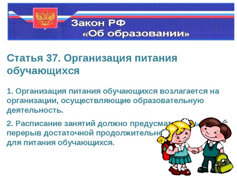 Организация питания.